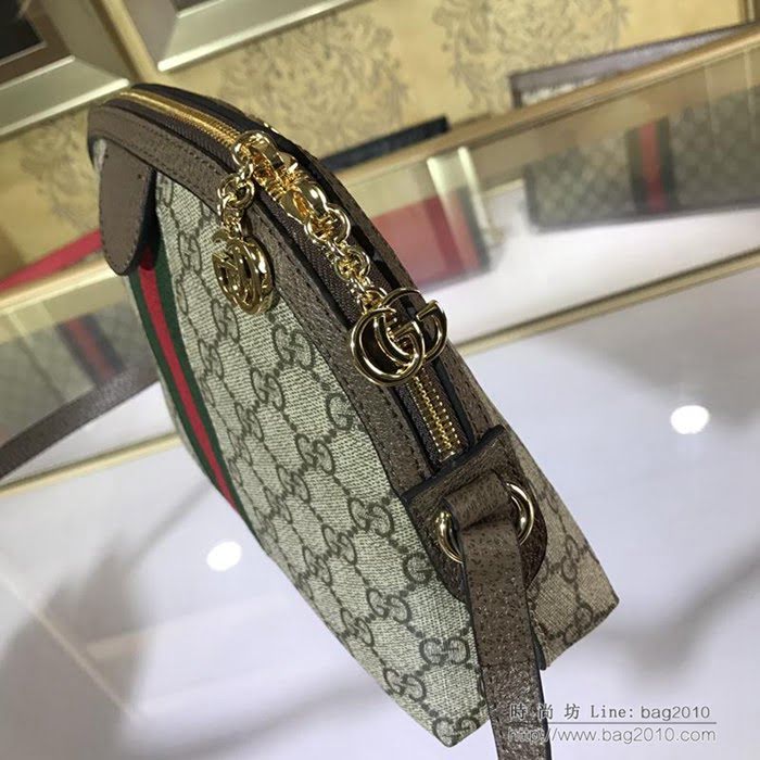 GUCCI古馳女包 新款 專櫃品質 499621 GG雙拉鏈 印花圖案 織帶 貝殼包 GUCCI斜挎包  ydgq3435